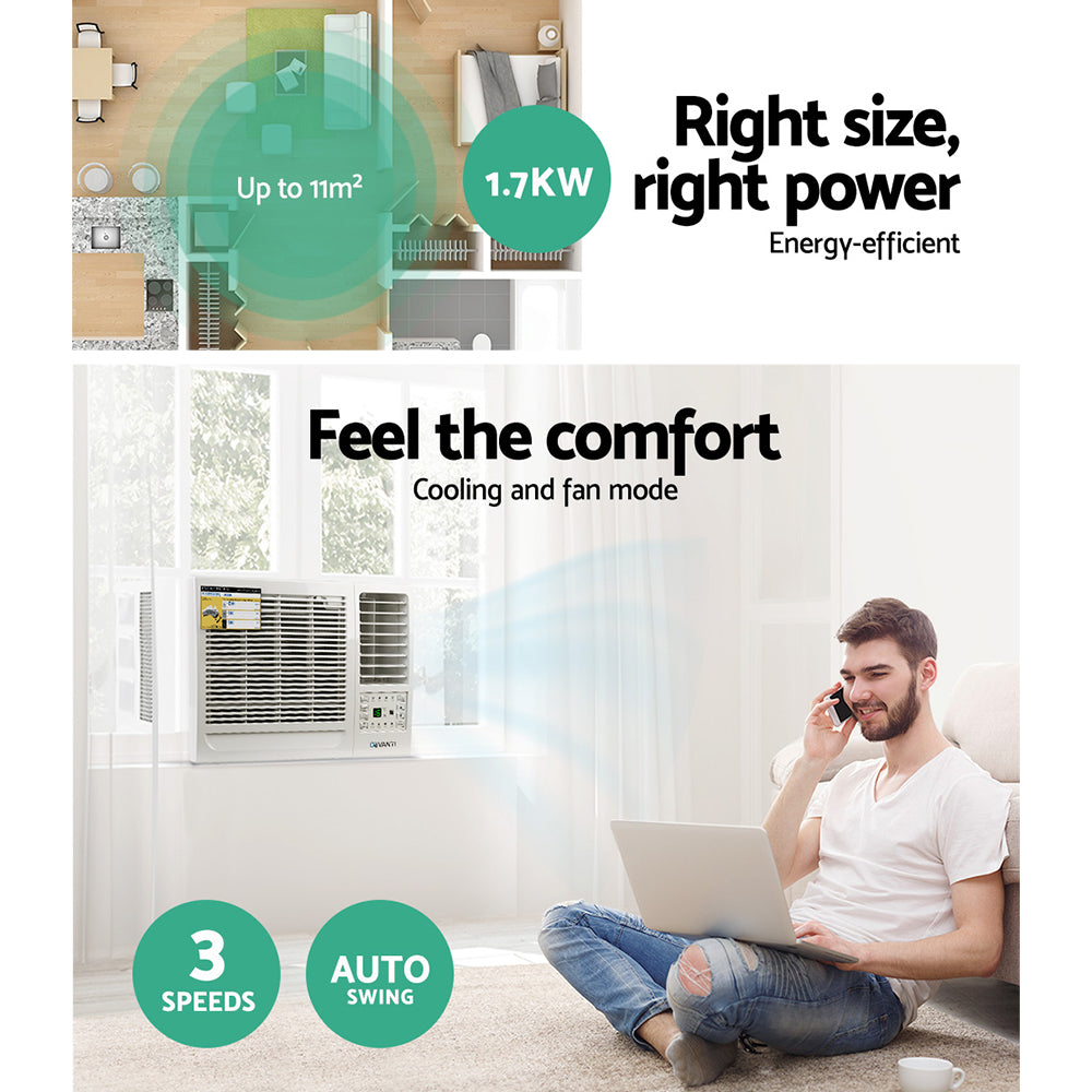 Portable Air Conditioners: Devanti Window Air Conditioner 1.7kW
