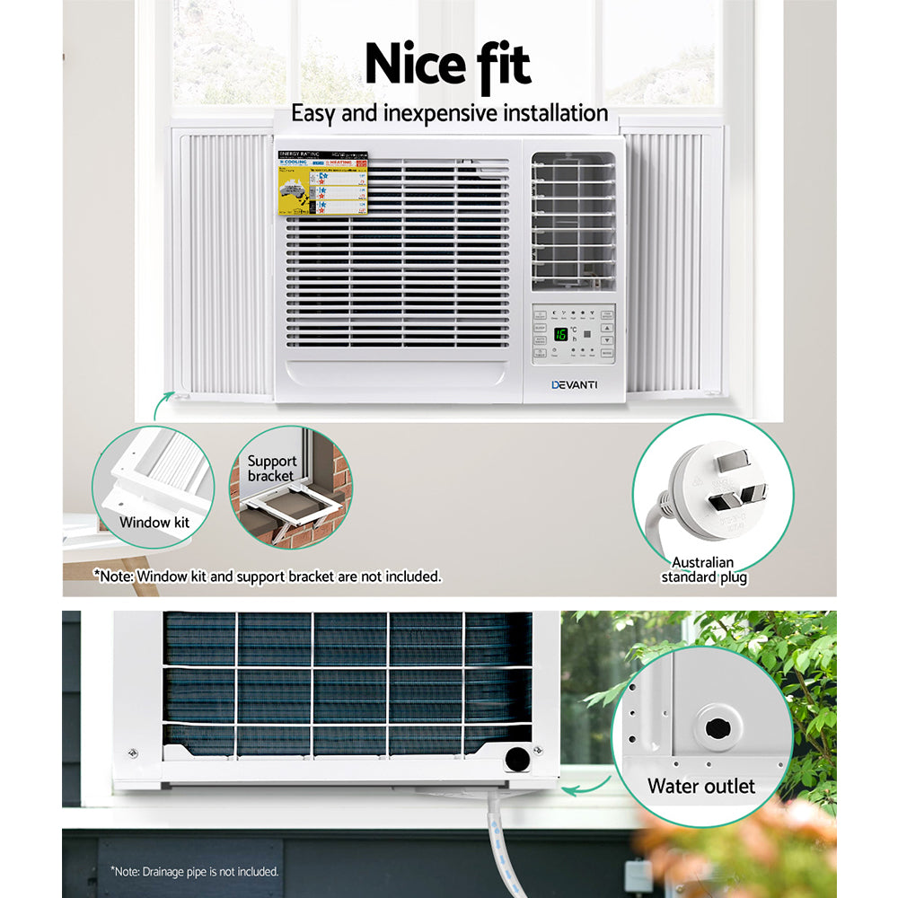 Portable Air Conditioners: Devanti Window Air Conditioner 2.7kW