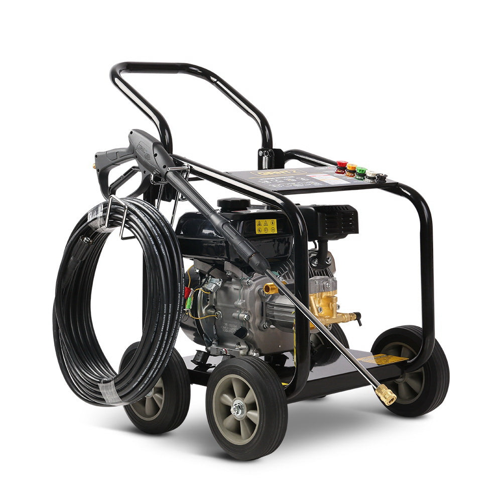 Automotive Cleaning: Giantz Petrol High Pressure Cleaner Washer 20M Hose Gurney