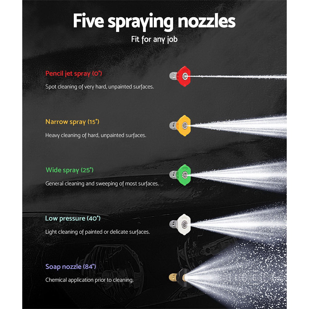 Automotive Cleaning: Giantz Petrol High Pressure Cleaner Washer 20M Hose Gurney