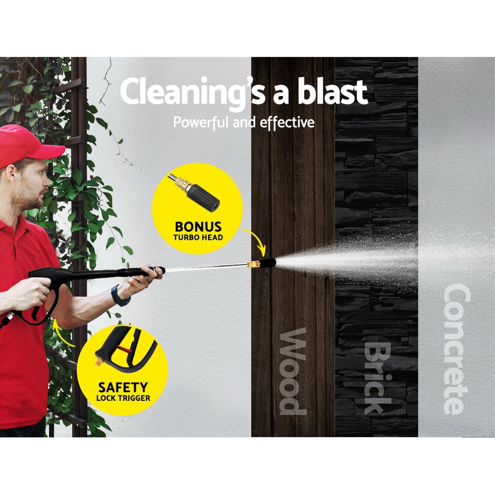 Automotive Cleaning: Giantz Petrol High Pressure Cleaner Washer 20M Hose Gurney