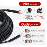 Outdoor Power Equipment: Giantz Pressure Washer Hose 30M 5800PSI Power Replacement Extension 1/4'' Quick Connect