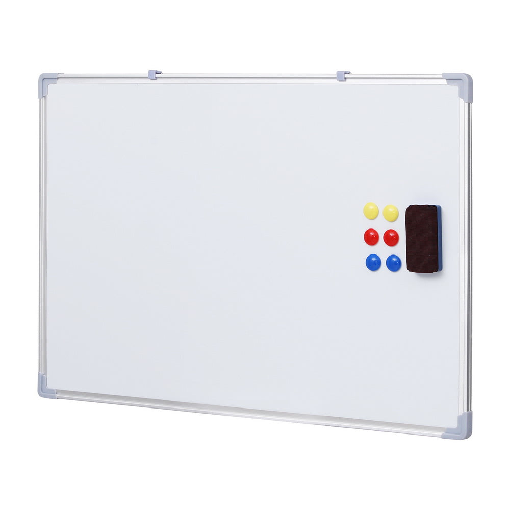 Desks: Magnetic Whiteboard 60x90cm Erase Board Marker Eraser Tray Home Office School