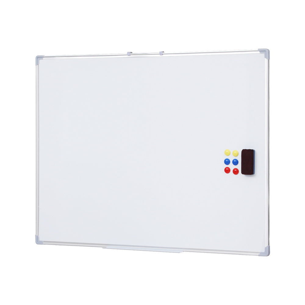 Desks: Magnetic Whiteboard 90x120cm Erase Board Marker Eraser Tray Home Office School