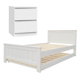 Artiss King Single Bed Frame and Bedside Table