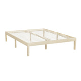 Beds & Bed Frames: Artiss Bed Frame Double Size Wooden Base Mattress Platform Timber Pine BRUNO