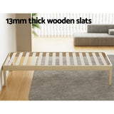 Beds & Bed Frames: Artiss Bed Frame Single Size Wooden Base Mattress Platform Timber Pine BRUNO
