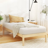 Beds & Bed Frames: Artiss Bed Frame Single Size Wooden Base Mattress Platform Timber Pine BRUNO