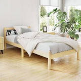 Beds & Bed Frames: Artiss Bed Frame Single Size Wooden Oak SOFIE