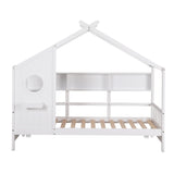 Beds & Bed Frames: Artiss Kids Single Bed Frame House Bed Solid Wood Montessori Bed for Toddler White