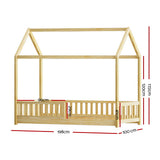 Kid's Beds & Bed Frames: Artiss Bed Frame Wooden Kids House Frame Oak ROCK