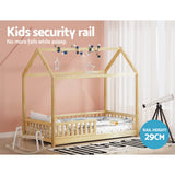 Kid's Beds & Bed Frames: Artiss Bed Frame Wooden Kids House Frame Oak ROCK