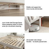 Beds & Bed Frames: Artiss Double Wooden Bed Frame with 2 Drawer Platform Bed with 108cm Solid High Headboard White Bed Base for Bedroom Easy Assembly