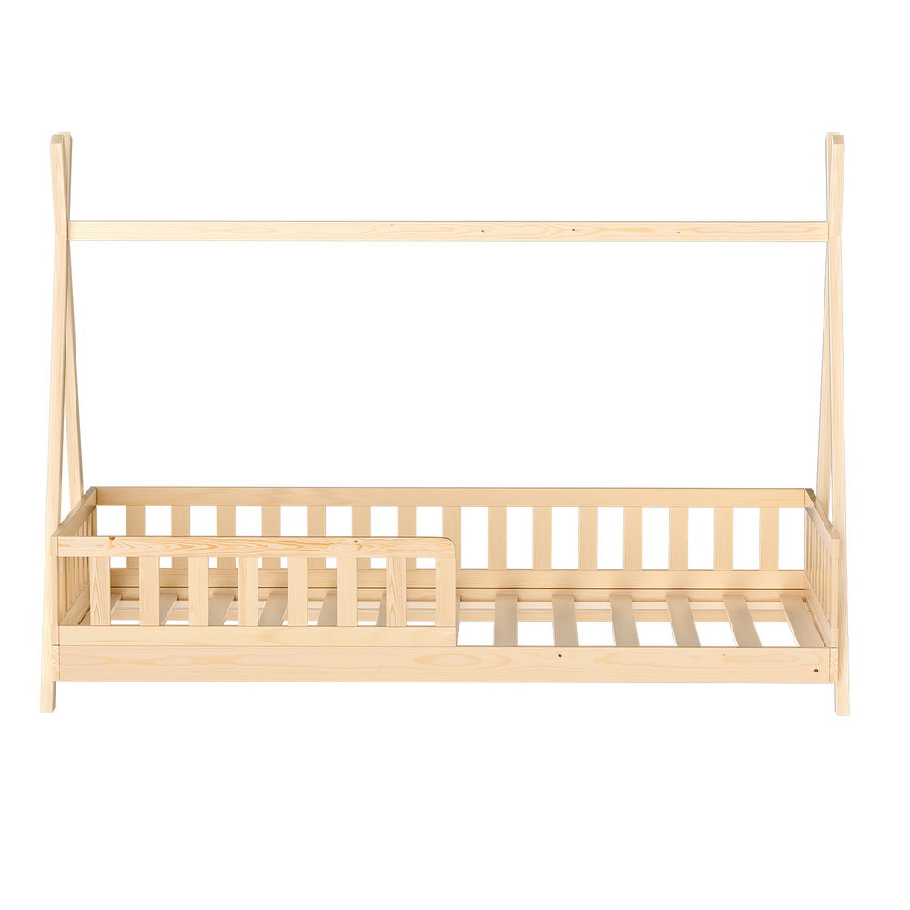 Kid's Beds & Bed Frames: Artiss Bed Frame Wooden Kids House Frames Oak PUAH