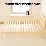 Artiss Bed Frame Double Size Rattan Wooden RITA