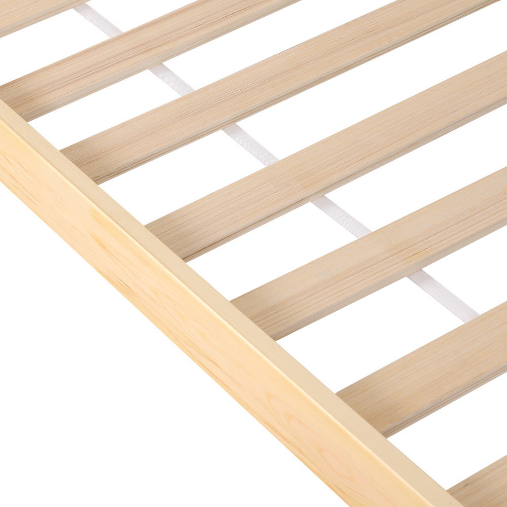 Beds & Bed Frames: Artiss Bed Frame Single Size Rattan Wooden RITA