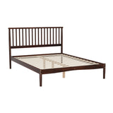 Beds & Bed Frames: Artiss Bed Frame Double Size Wooden Base Mattress Platform Timber Walnut VISE