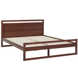 Beds & Bed Frames: Artiss Bed Frame Double Size Wooden Walnut WITTON