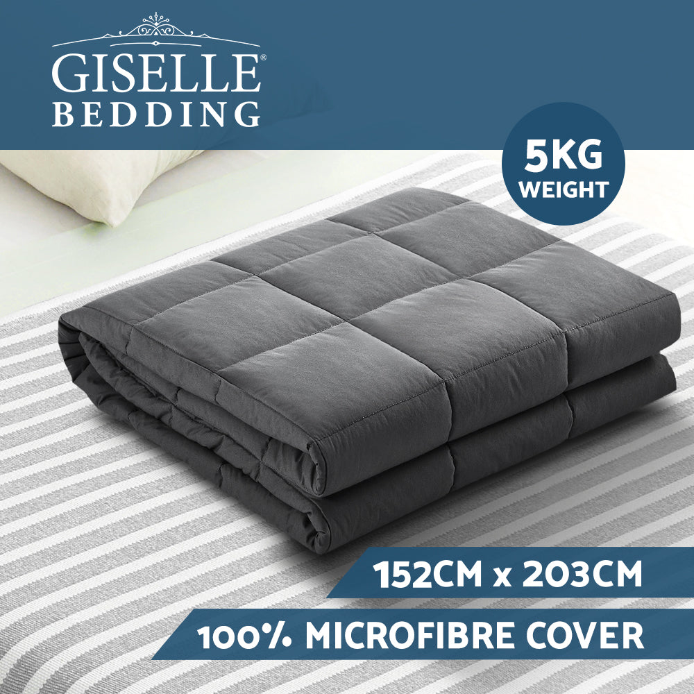 Blankets & Throws: Giselle Weighted Blanket 5KG Adult