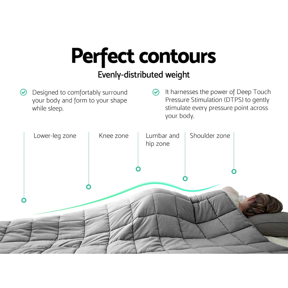 Blankets & Throws: Giselle Weighted Blanket 7KG Deep Relax