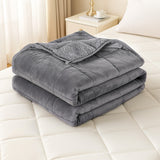 Giselle 6.8KG Weighted Blanket Adults Kid Anti Anxiety Gravity Blankets Sherpa Fleece