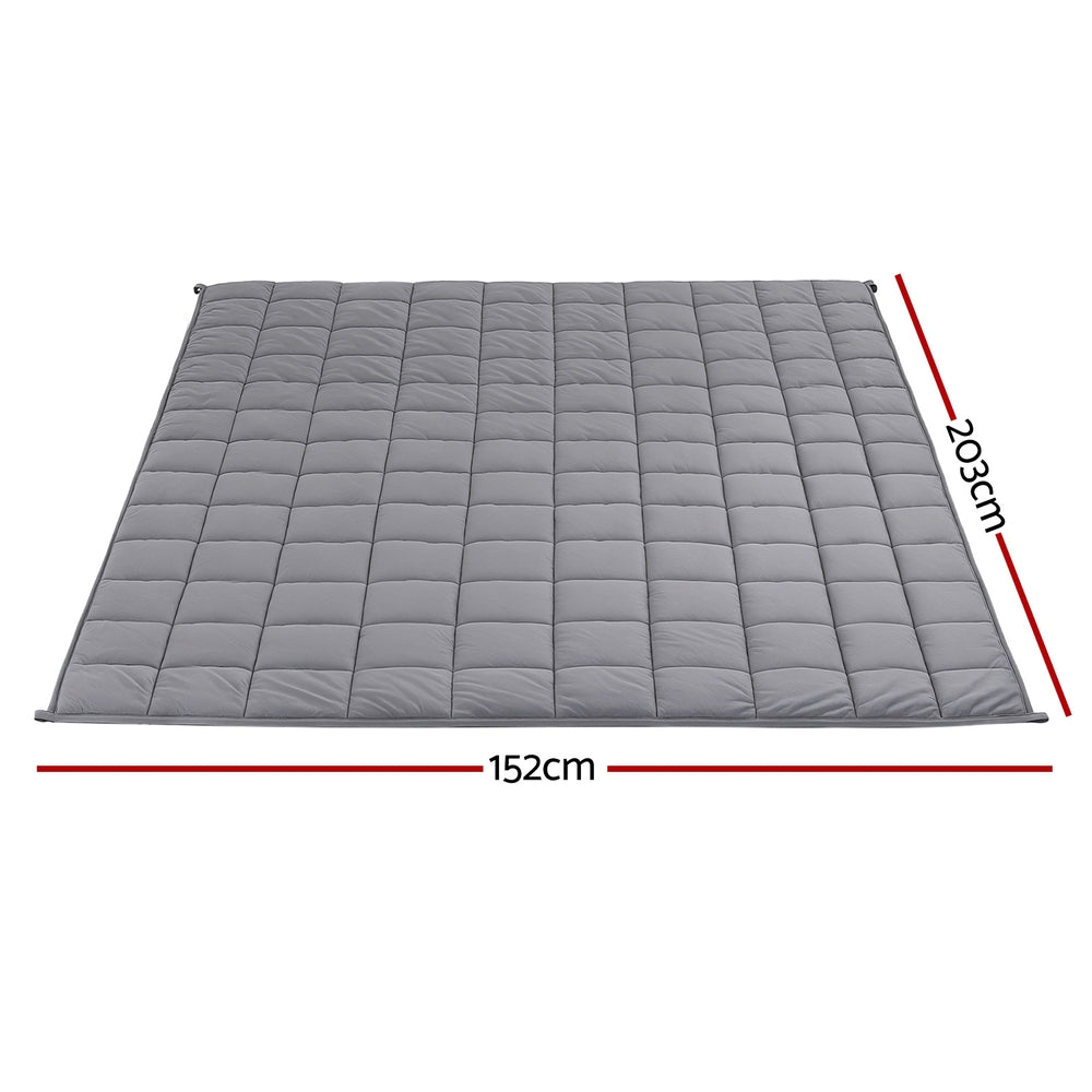 Blankets & Throws: Giselle 11KG Weighted Blanket Adults Kid Anti Anxiety Gravity Blankets Sherpa Fleece