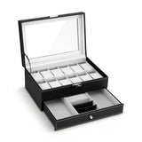 Men's Accessories: Embellir 12 Grids Watch Box Organizer Case Jewelry Display Storage Showcase