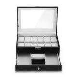 Men's Accessories: Embellir 12 Grids Watch Box Organizer Case Jewelry Display Storage Showcase