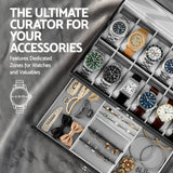 Men's Accessories: Embellir 12 Grids Watch Box Organizer Case Jewelry Display Storage Showcase