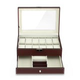 Men's Accessories: Embellir 12 Grids Watch Box Organizer Case Jewelry Display Storage Showcase