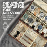 Men's Accessories: Embellir 12 Grids Watch Box Organizer Case Jewelry Display Storage Showcase