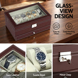 Men's Accessories: Embellir 12 Grids Watch Box Organizer Case Jewelry Display Storage Showcase
