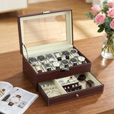 Men's Accessories: Embellir 12 Grids Watch Box Organizer Case Jewelry Display Storage Showcase