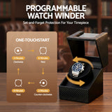 Men's Accessories: Embellir Watch Winder Box Automatic Single Quiet Carbon Fibre Black