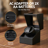 Men's Accessories: Embellir Watch Winder Box Automatic Single Quiet Carbon Fibre Black