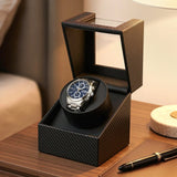 Men's Accessories: Embellir Watch Winder Box Automatic Single Quiet Carbon Fibre Black