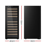 Wine Fridges: Devanti Wine Fridge Cooler Compressor Dual Zone 80 Bottles