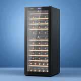 Wine Fridges: Devanti Wine Fridge Cooler Compressor Dual Zone 80 Bottles