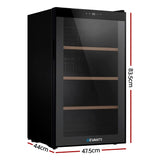 Wine Fridges: Devanti Wine Fridge Cooler 34 Bottles