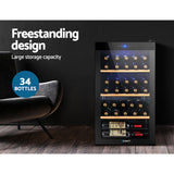 Wine Fridges: Devanti Wine Fridge Cooler 34 Bottles