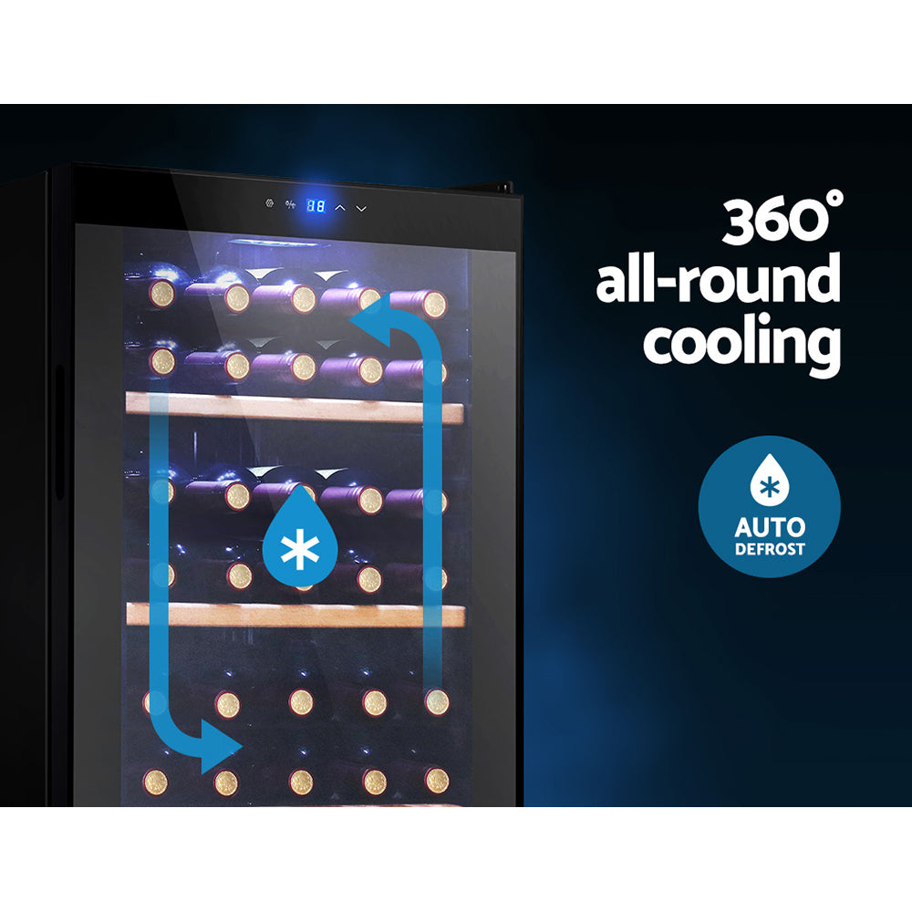 Wine Fridges: Devanti Wine Fridge Cooler 34 Bottles