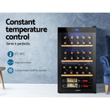 Wine Fridges: Devanti Wine Fridge Cooler 34 Bottles
