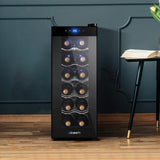 Wine Fridges: Devanti Wine Fridge Cooler 12 Bottles