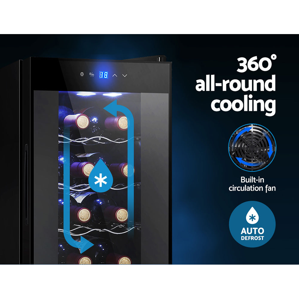 Wine Fridges: Devanti Wine Fridge Cooler 12 Bottles