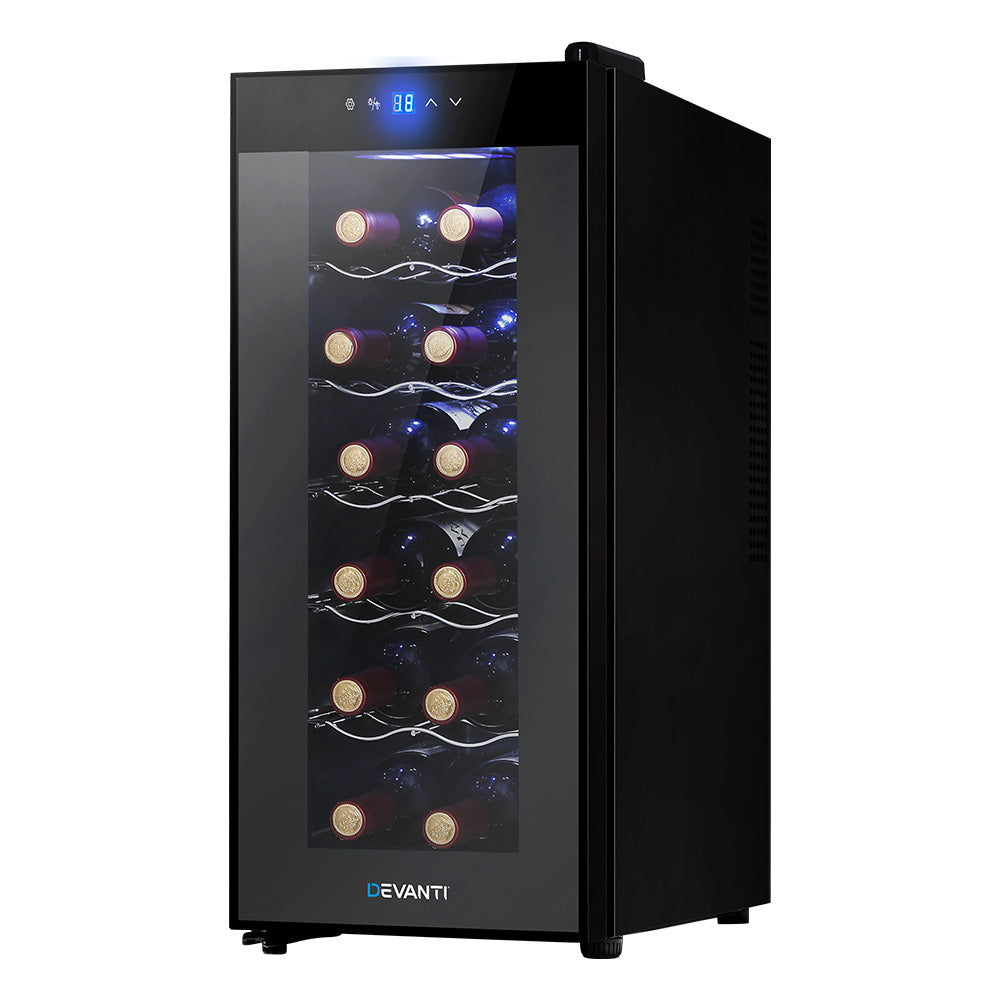 Wine Fridges: Devanti Wine Fridge Cooler 12 Bottles