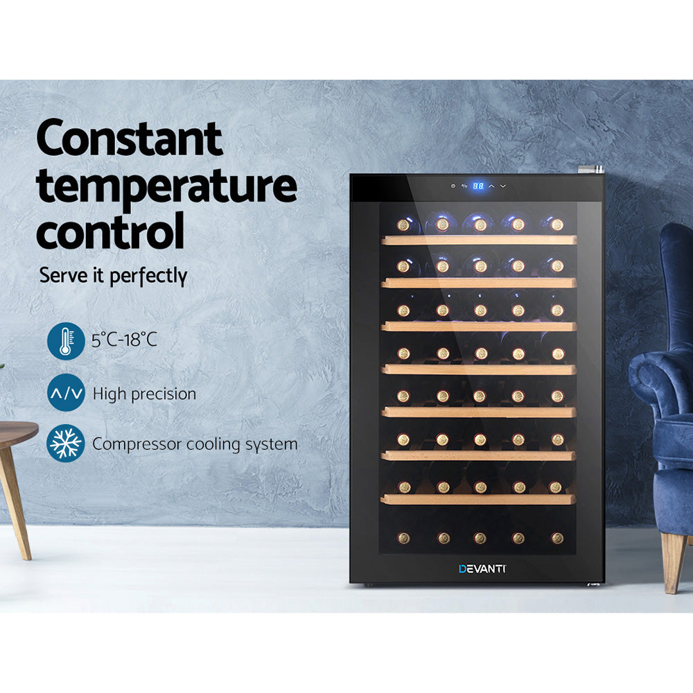 Wine Fridges: Devanti Wine Fridge Cooler 51 Bottles