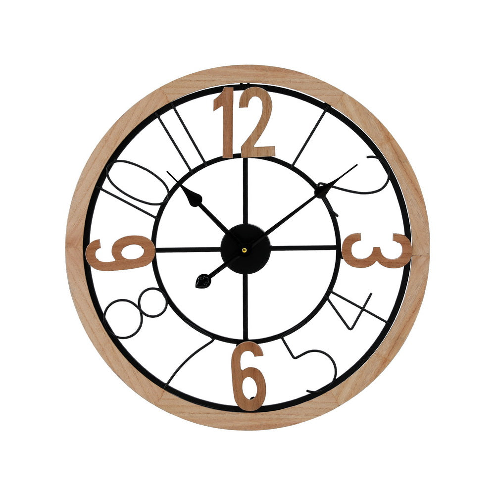 Clocks: Artiss 60CM Wall Clock Wooden