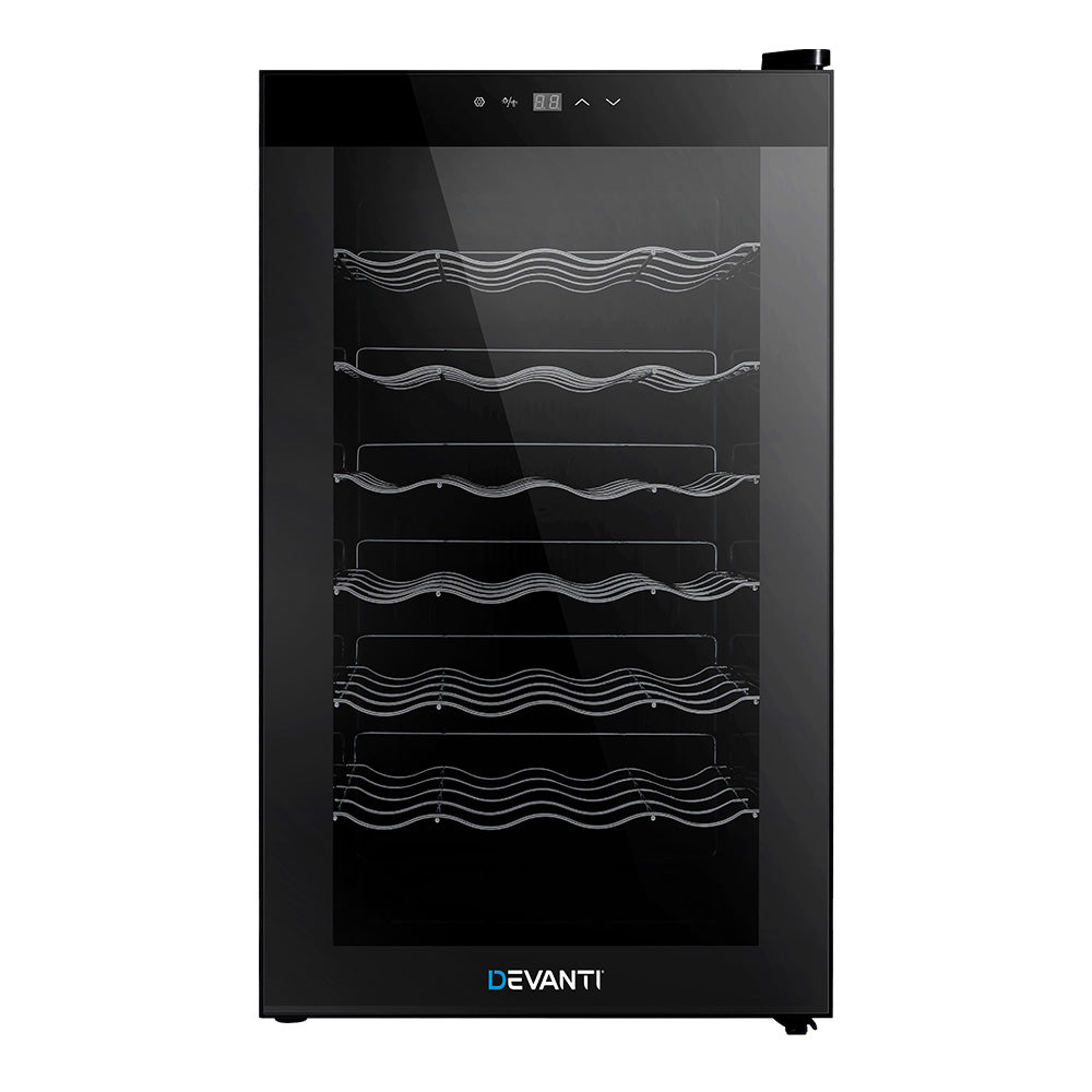 Wine Fridges: Devanti Wine Fridge Cooler 28 Bottles