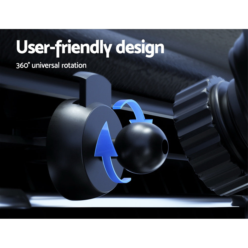 Car Mounts: Devanti Wireless Car Charger Fast Charging Car Mount Vent Suction cup
