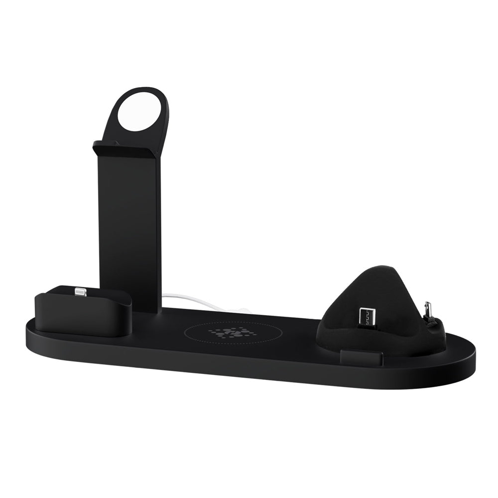 Phone Chargers: Devanti 4 in 1 Wireless Charger Multi-function Station for Phone Airpod iWatch 15W